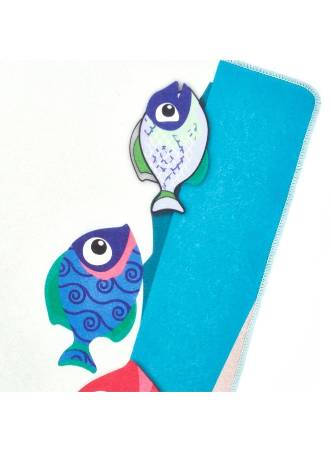 Biggdesign Washable Indoor Doormat 45x70cm, Durable Polyester Mat, Non-Slip Bottom, Pet Friendly, Machine Washable, Fishes Design Doormat, Ideal Door Mat for Kitchen, Bathroom, Living Room, Entryway - Image 3