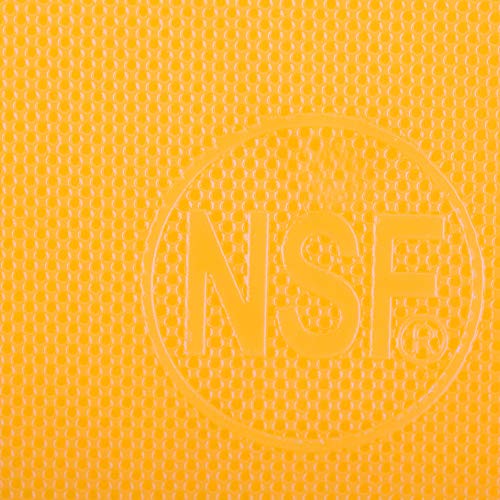 Thirteen Chefs Large 18 x 12 Yellow Cutting Board - Professional 1/2 Inch Thick HDPE for Poultry and Chicken - Food Service and Restaurant Certified - Image 4