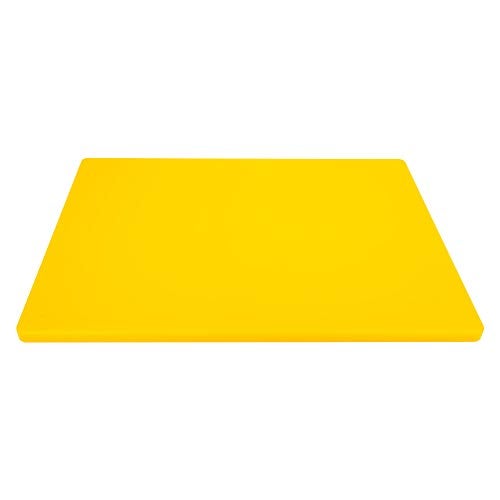 Thirteen Chefs Large 18 x 12 Yellow Cutting Board - Professional 1/2 Inch Thick HDPE for Poultry and Chicken - Food Service and Restaurant Certified - Image 2
