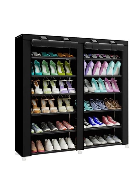 2-Door Shoe Cabinet Organizer