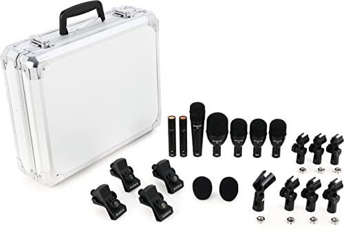 AUDIX FP7 Fusion Series 7piece Drum Mic Kit for Kick Snare Toms and Overheads with Travel Case Black - Image 3