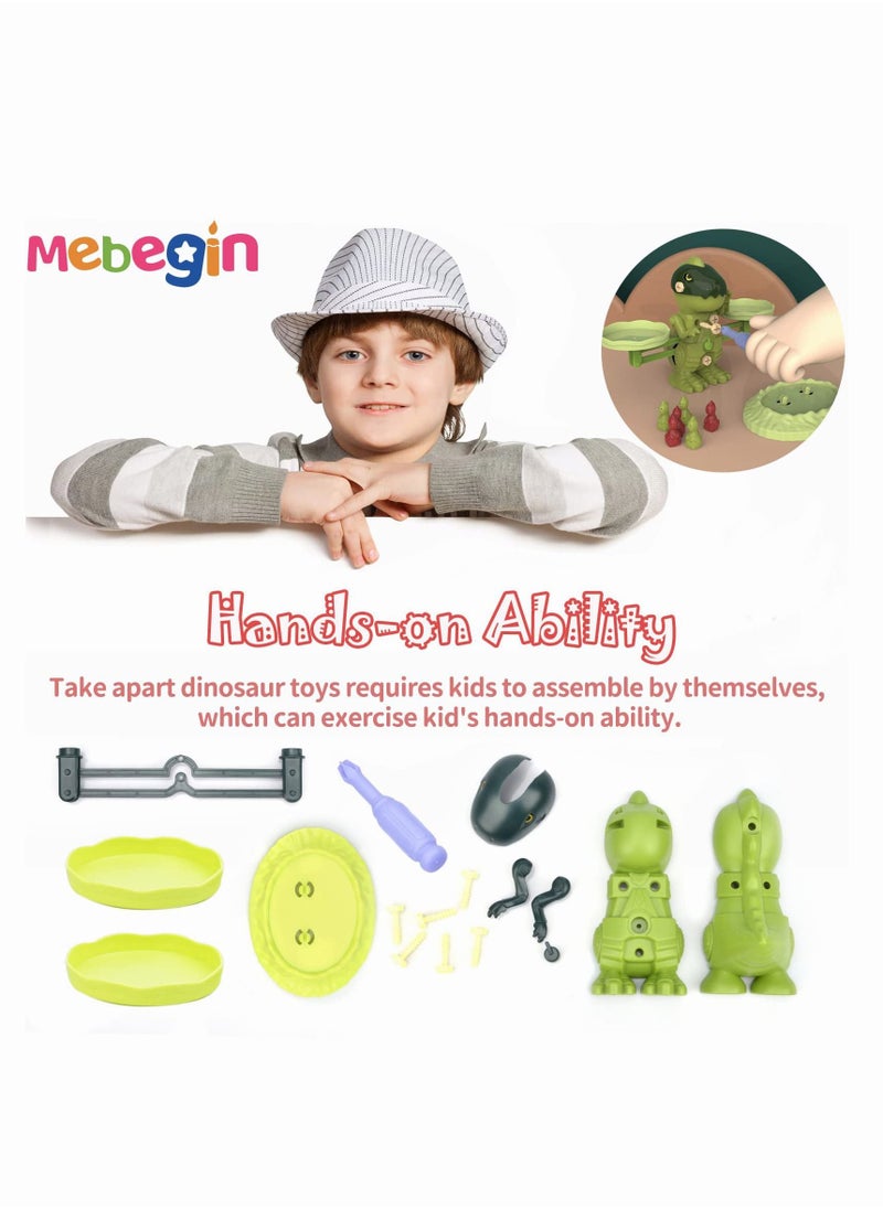 MEBEGIN Balance Counting Toys, Dinosaur Math Game for Boys Girls Number Learning Toy Birthday Gifts for 3 4 5 6 Year Old Educational Toys Games for Kindergarten Preschool  - Image 5