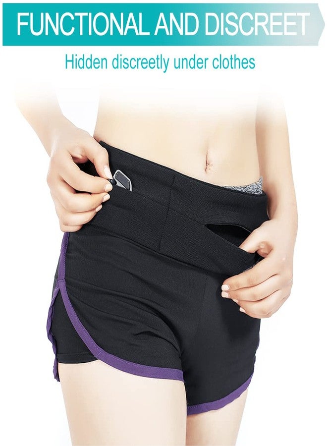 EaseToU Comfortable Peritoneal Dialysis Belt PD Catheter Holder with Slits Waistband Fanny Pack Feeding Tube G-Tube PEG Accessories Safety Secure Patients Nuring Black,Medium(29"-41") - Image 3