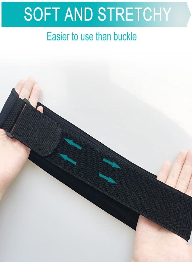 EaseToU Comfortable Peritoneal Dialysis Belt PD Catheter Holder with Slits Waistband Fanny Pack Feeding Tube G-Tube PEG Accessories Safety Secure Patients Nuring Black,Medium(29"-41") - Image 5