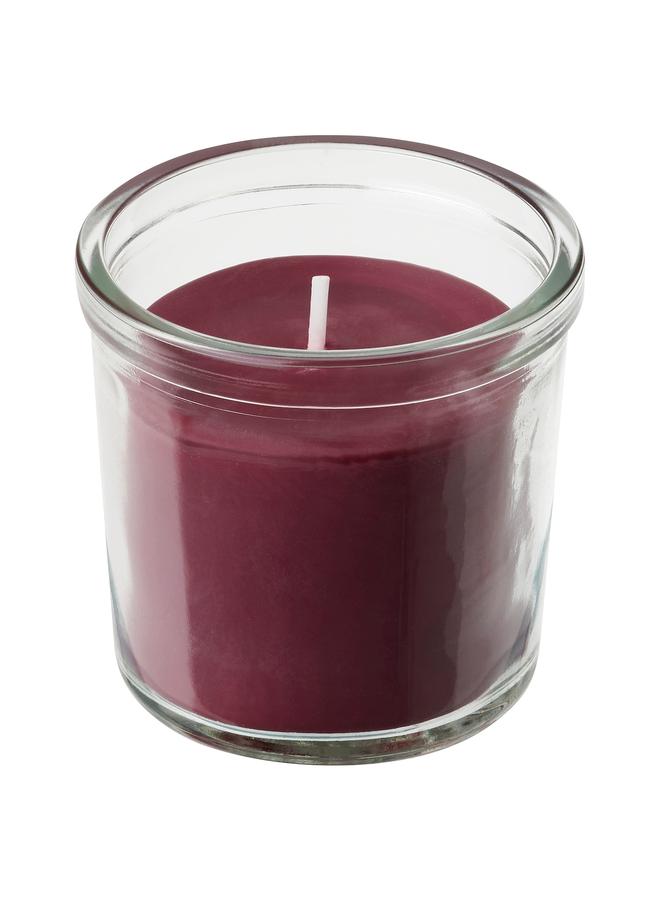 Zaboon Scented candle in glass, Berries/red, 20 hr - Image 1
