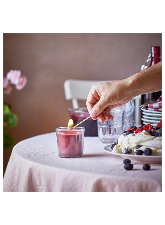 Zaboon Scented candle in glass, Berries/red, 20 hr - Image 3