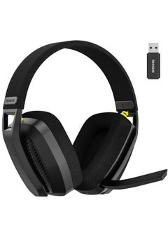 BINNUNE BW06 2.4G Wireless Gaming Headset with Flip ENC Mic for PC, PS4, PS5, Gamer Dual-Mode Bluetooth Headphones  - Image 1