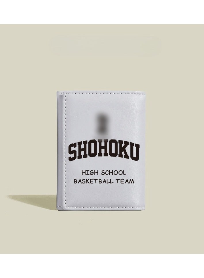 KUYING Slam Dunk, Student Card Bag, Leather Wallet 