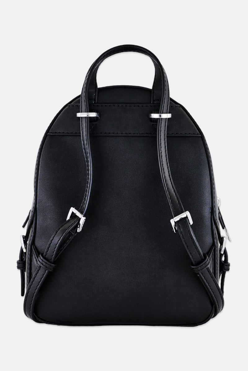 Michael Kors Women Hardware Logo Backpack, Black - Image 3