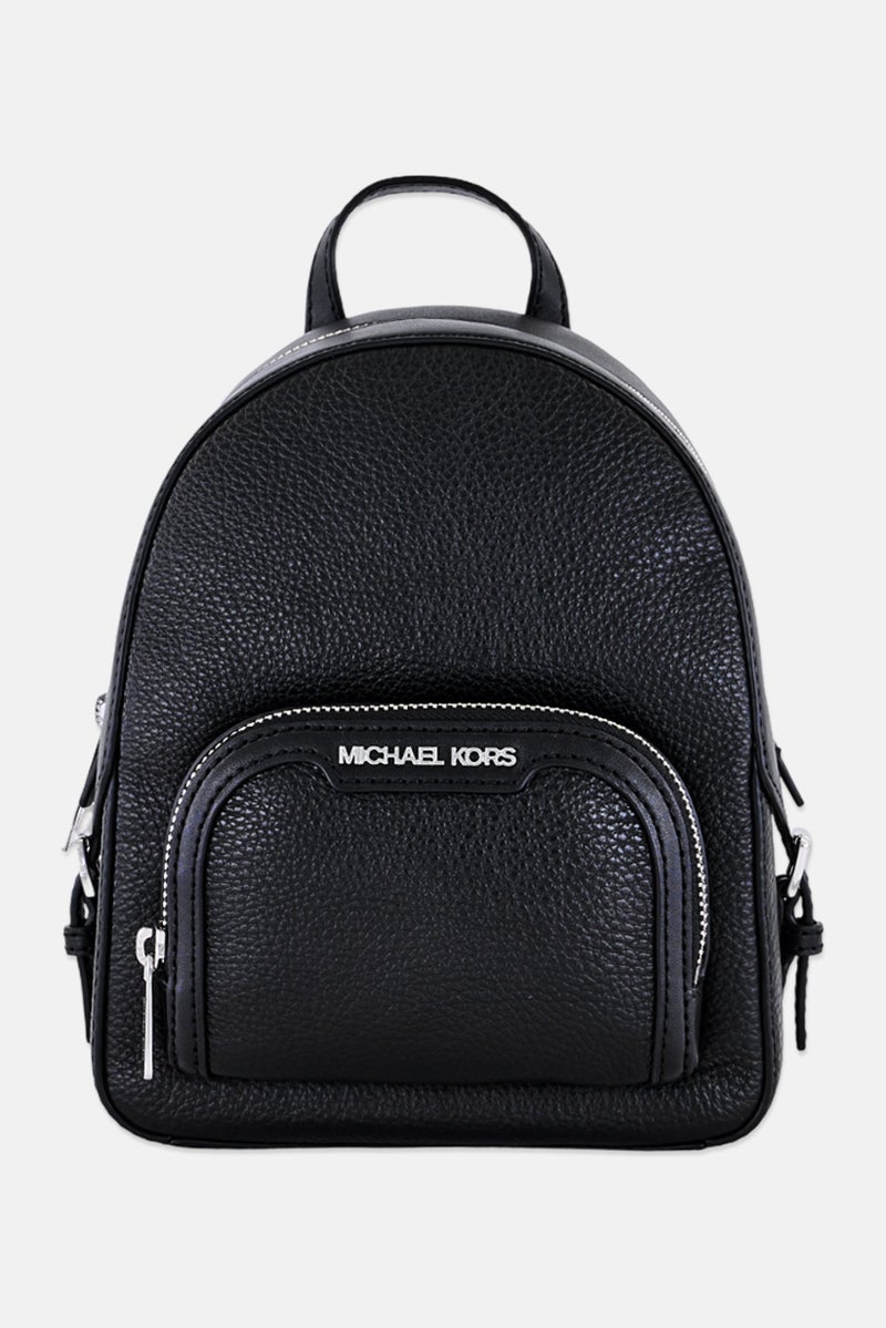 Michael Kors Women Hardware Logo Backpack, Black - Image 1
