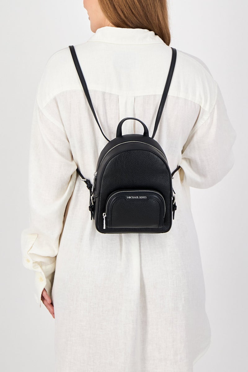 Michael Kors Women Hardware Logo Backpack, Black - Image 2