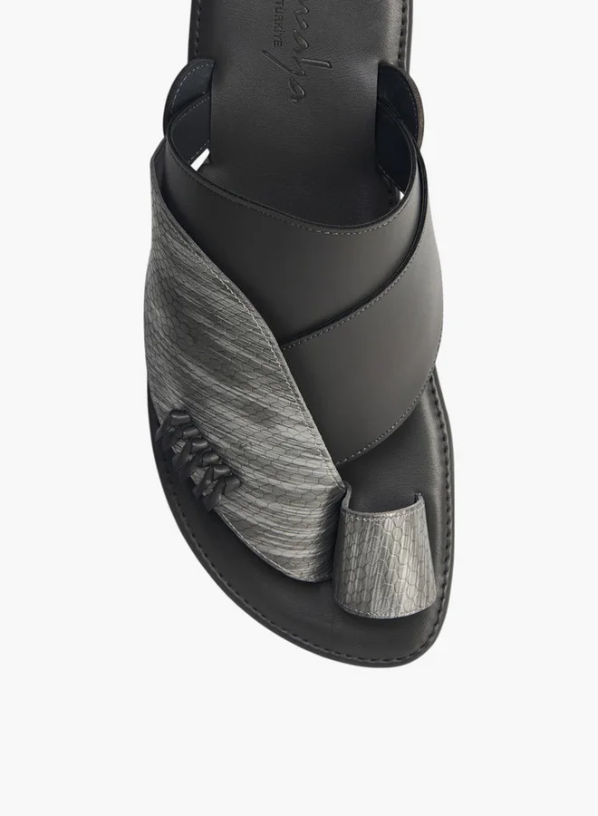 الواحة Men's Arabic Sandals with Toe Loop - Ramadan Collection