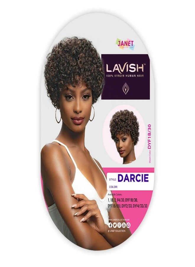 Janet Collection - Lavish Platinum Darcie Wig - 100% Human Hair Blend - Natural Coily Curly Style (1) - Image 4
