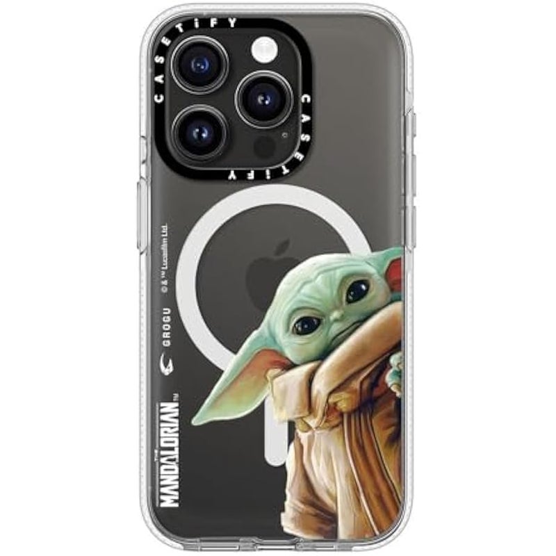 Casetify Clear iPhone 15 Pro Case 【Mandalorian Co-Lab/Not Yellowing / 6.6ft Drop Protection/Compatible with Magsafe】 - Grogu - Clear - Image 4