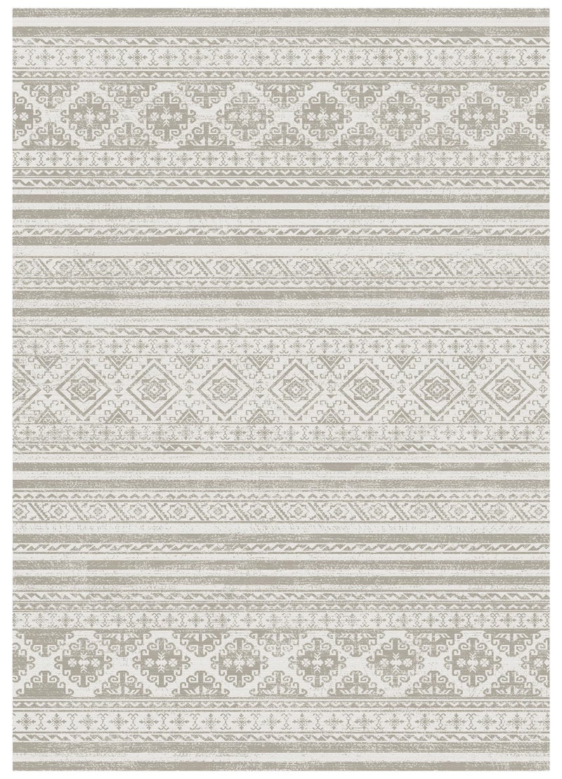RUGSURE Washable Area Rugs 8' x 10' - 1/6 Thick - Moroccan-Inspired -Stain & Water Resistant Non-Slip - Resistant Rug for Living Room, Bedroom, Nursery, Pet & Child Friendly (Grey) - Image 2