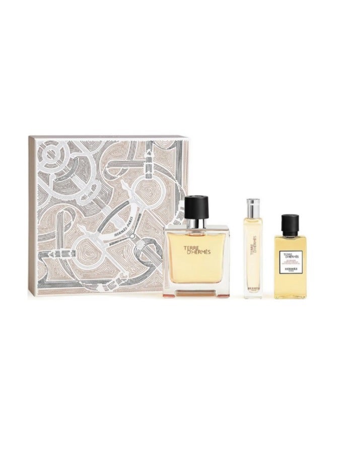 Herme's Paris Terre D Hermes Parfum 75ml+15ml+HSG40ml Set - Image 2