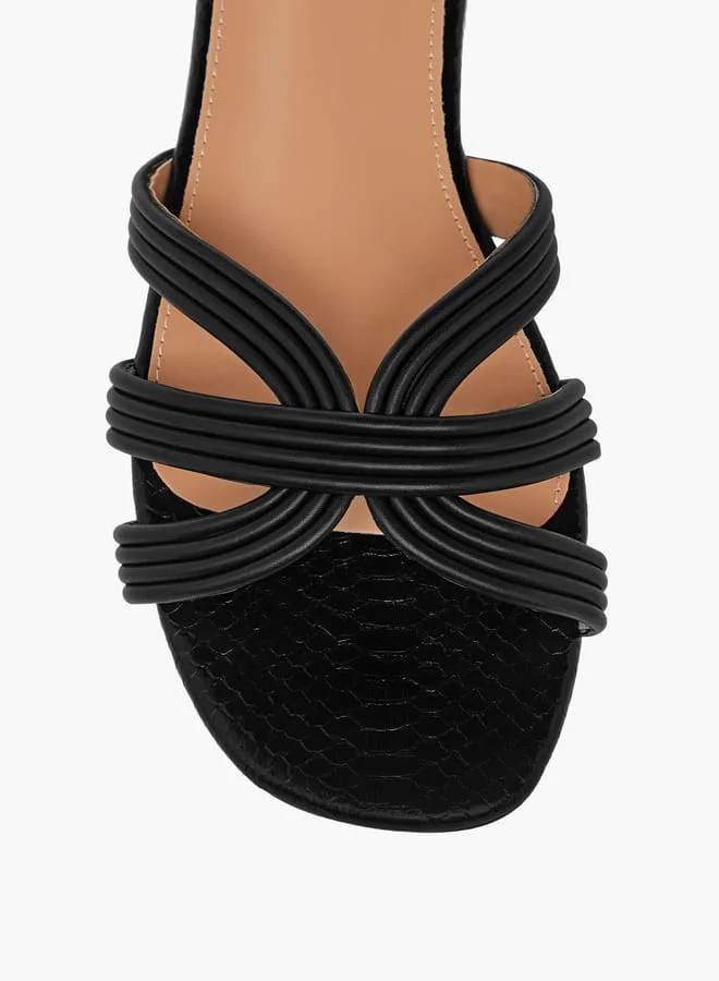 Celeste Women's Textured Slip-On Flat Sandals