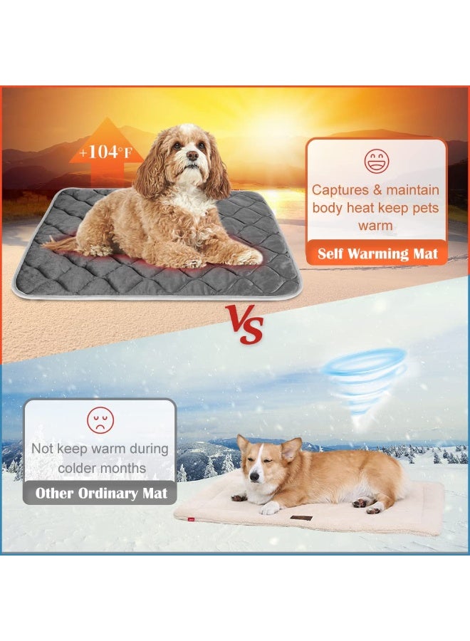 Self Heating Pet Pad for Cats and Dogs No Electric Self-Warming Thermal Mat for Pet Bed/Crate - 70x48cm - Image 4