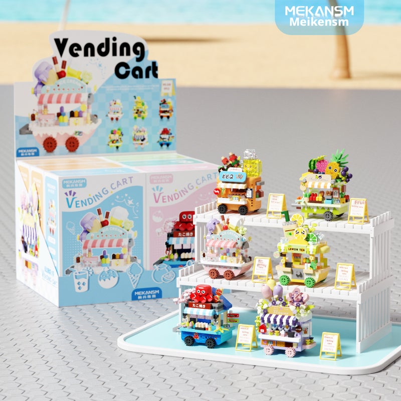 Mini Particle Building Blocks Food Truck Series Educational Toy Gift - Image 4