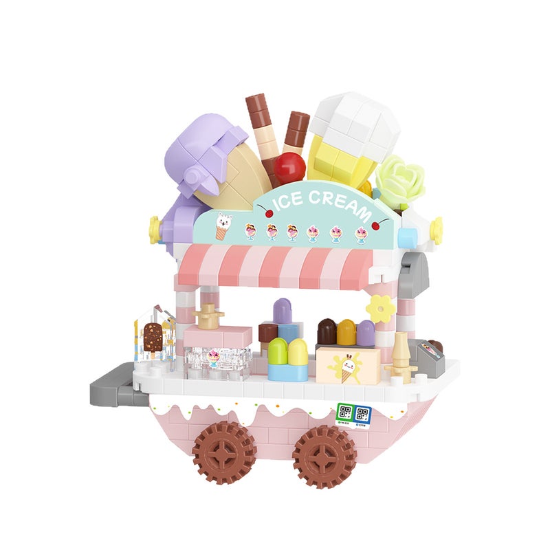 Mini Particle Building Blocks Food Truck Series Educational Toy Gift - Image 5