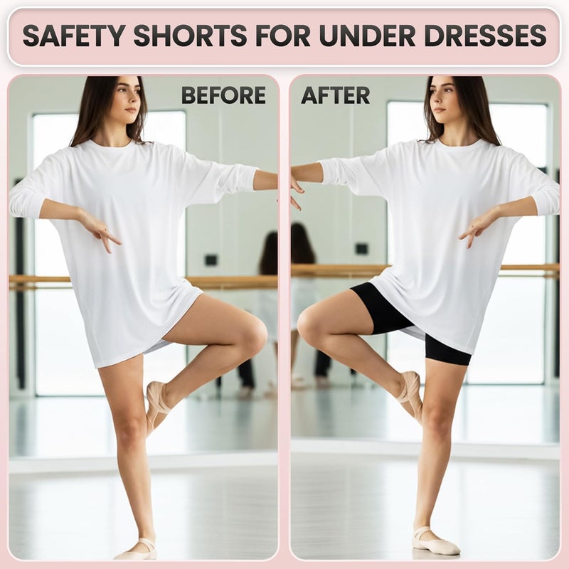 Emprella 3 Pack Slip Shorts for Women Under Dress Cotton Womens Biker Bike Short Pack Anti Chafing - Image 4