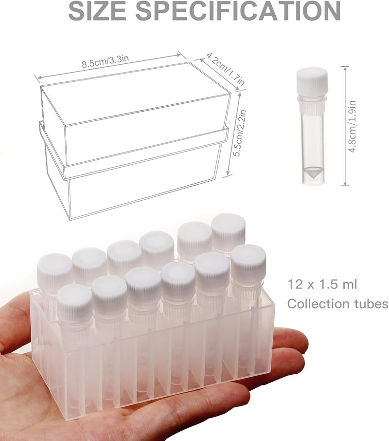 Clscea Aquarium Baby Brine Shrimp Dispense Storage Container Collection Tubes Kit for Brine Shrimp Hatchery 12 x 1.5ml - Image 5