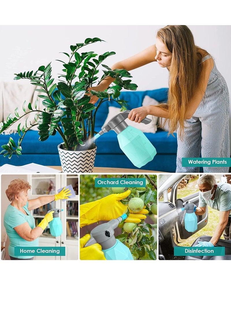 Barakah Electric Spray Bottle, Plant Mister for Indoor/Outdoor Plants, 2L Automatic Watering Can Rechargeable Battery Powered Sprayer with Adjustable Spout for Gardening, Fertilizing, Cleaning (Blue) - Image 5