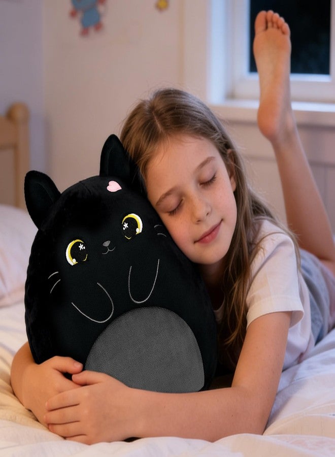 PEACH CAT قطة بيتش الأصلية، قطة سوداء محشوة، 12 بوصة، قطة صغيرة لطيفة، ألعاب قطيفة ناعمة، هدايا للأطفال - Image 5