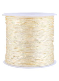Generic 100M x 0.8mm Nylon Chinese Knot Cord Rattail Macrame Shamballa Thread String (Beige)  - Image 4
