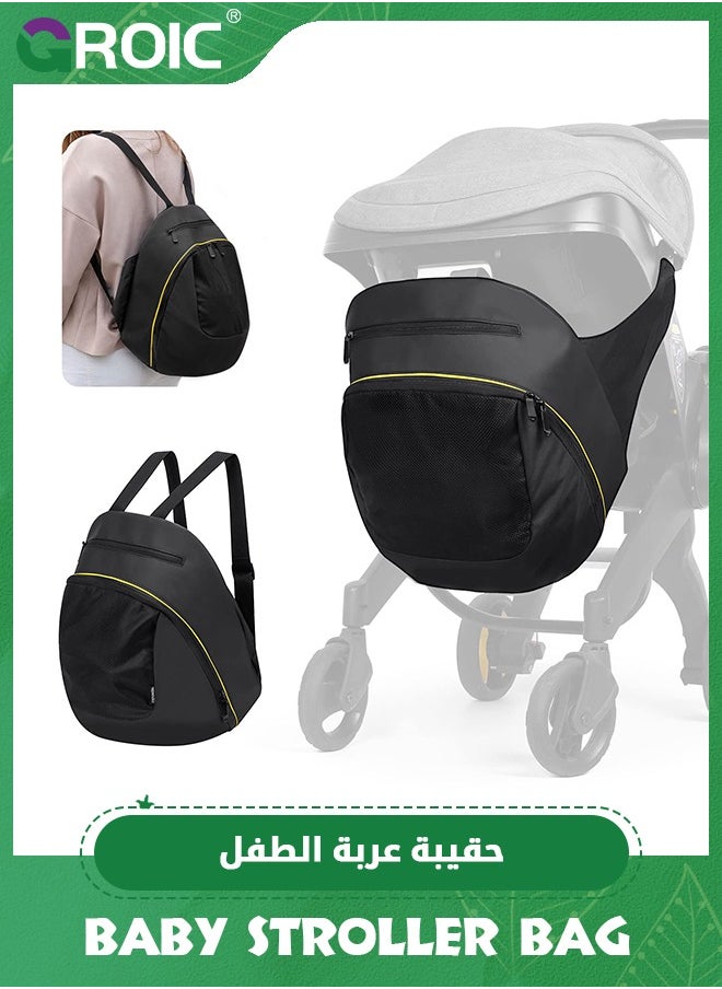 GROIC 4 In 1 Storage Bag Compatible with Doona Infant Car Seat Stroller, Stroller Accessories, Large Capacity Diaper Bag, Stroller Organizer Bag,Handle Backpack,Parent Organizer  - Image 1