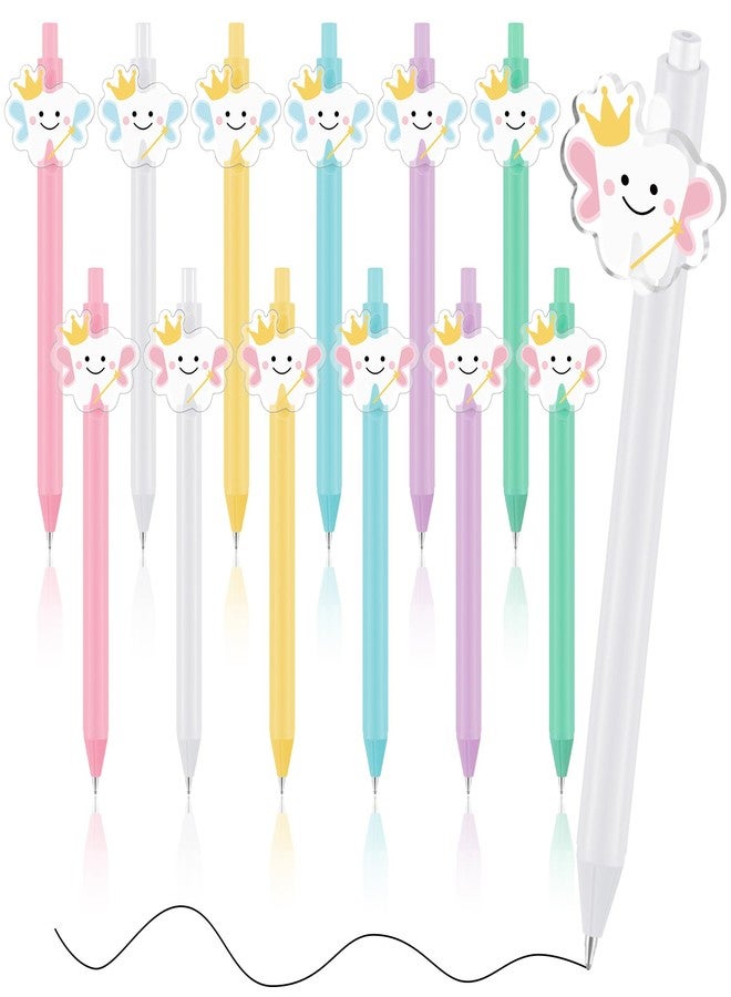 Dinifee 12 Pcs Tooth Fairy Wand Pens, Cute Tooth Fairy Gifts for Lost Teeth Rewards, Fun Writing Pens for Prizes, Dental Hygiene Rewards & Birthday Party Favors - Image 1