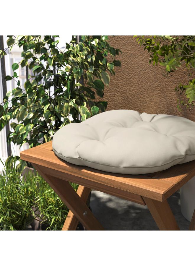 erorex Chair cushion, outdoor, light grey-beige, 35 cm - Image 3