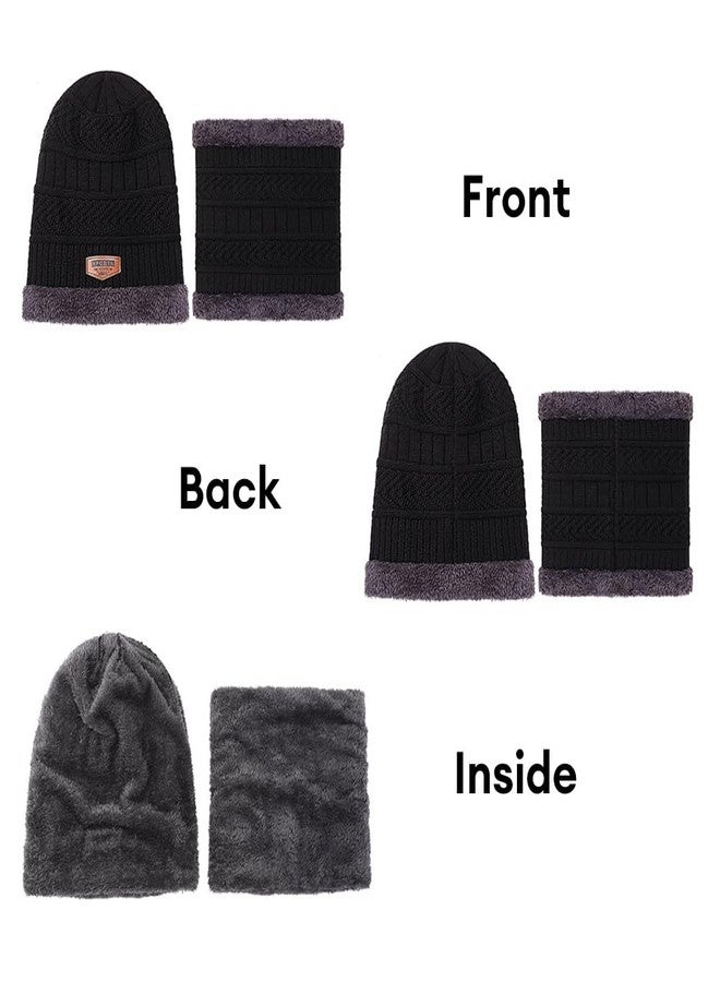 Missby Winter Beanie Warm Neck Set - Suitable for both Men & Women (IN, Alpha, Free Size, Red) - Image 4