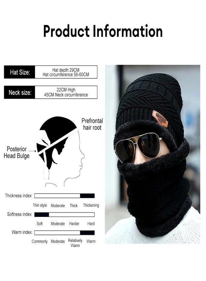 Missby Winter Beanie Warm Neck Set - Suitable for both Men & Women (IN, Alpha, Free Size, Red) - Image 3