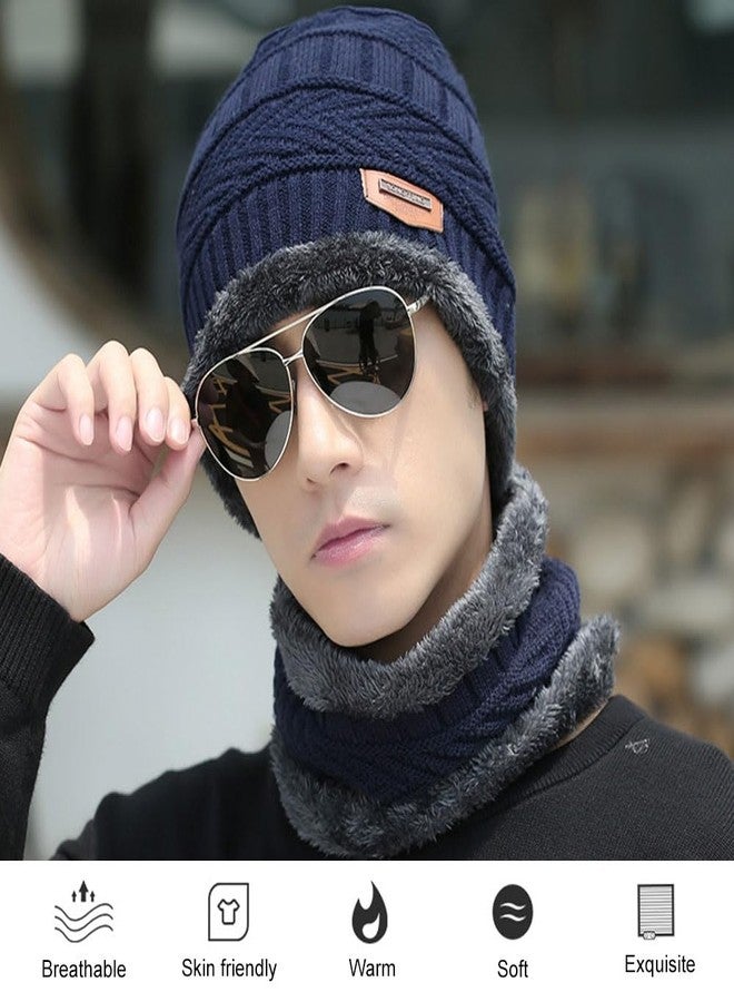 Missby Winter Beanie Warm Neck Set - Suitable for both Men & Women (IN, Alpha, Free Size, Red) - Image 5