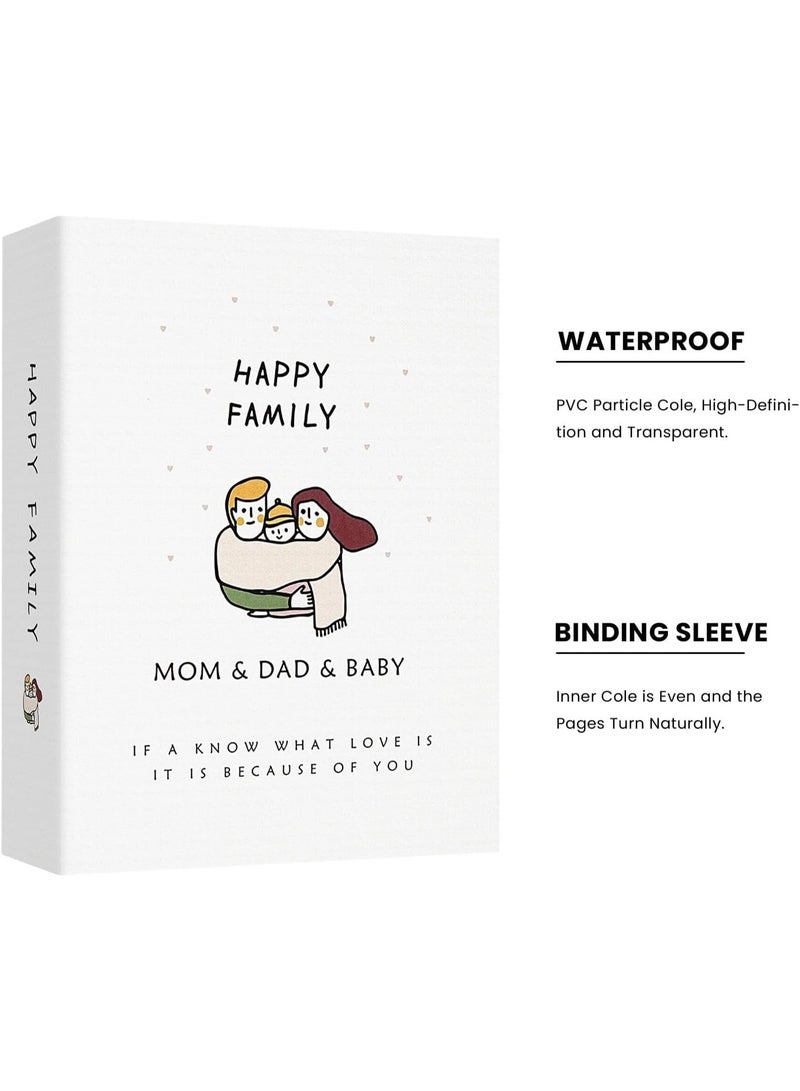 Forest Home 100 Pockets Stamping Photo Album for 6 Inches Photos Portable Photo Album for Family Wedding Boys Girls - Image 2