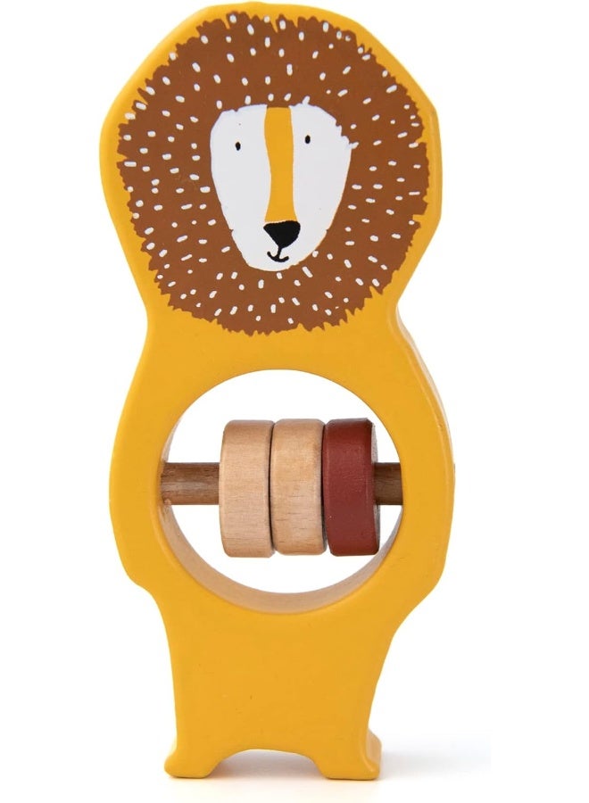Trixie Wooden Rattle - Mr. Lion - Image 1