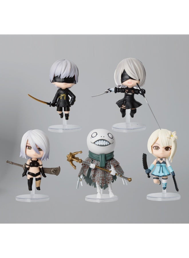 general NieR: Automata desktop car small ornaments, cute character models, collection decoration toys, gifts for family and friends - Image 1