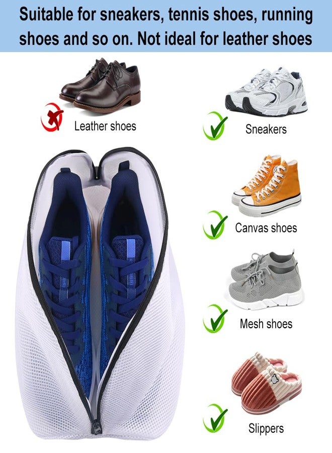 Vivifying Shoes Wash Bags, Set of 3 Mesh Shoes Laundry Bag with Zip Closure for Sneakers, Socks, Bras - Image 4
