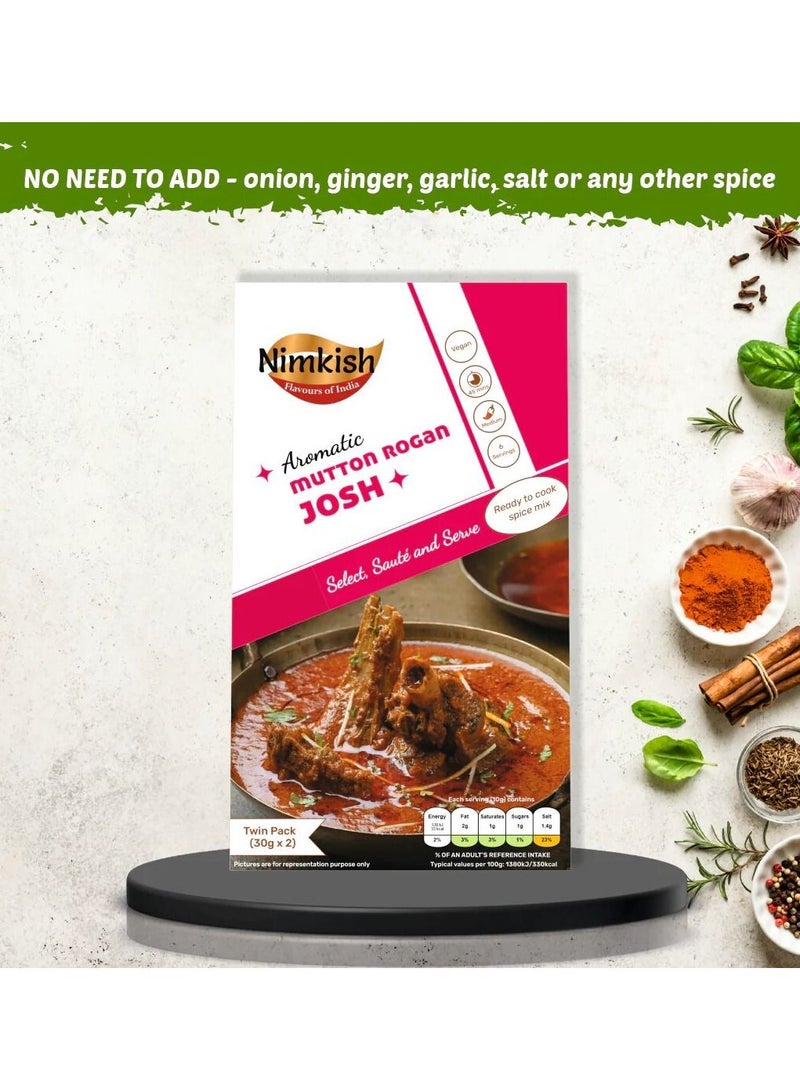 NIMKISH Nimkish Mutton Rogan Josh Spice Mix 60g  - Image 2