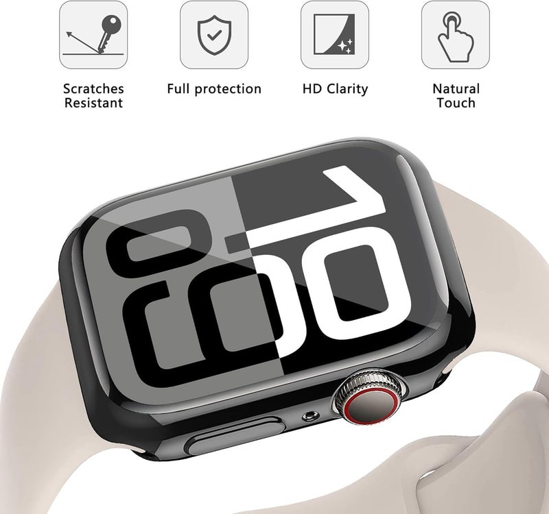 OJOS Compatible with Apple Watch Case Series 10 (2024) 46mm, Full-Body Soft TPU Screen Protector Case, Ultra-Thin Protective Cover, All-Around Shockproof Guard (46mm, Black) - Image 3