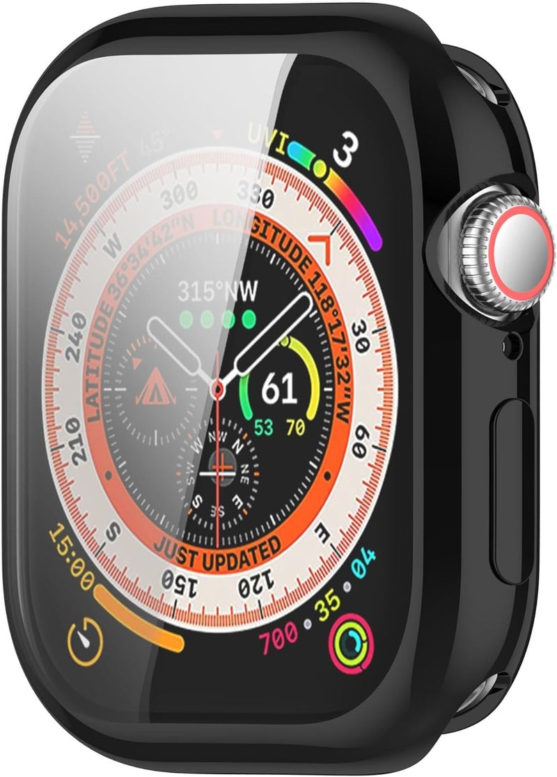 OJOS Compatible with Apple Watch Case Series 10 (2024) 46mm, Full-Body Soft TPU Screen Protector Case, Ultra-Thin Protective Cover, All-Around Shockproof Guard (46mm, Black) - Image 1