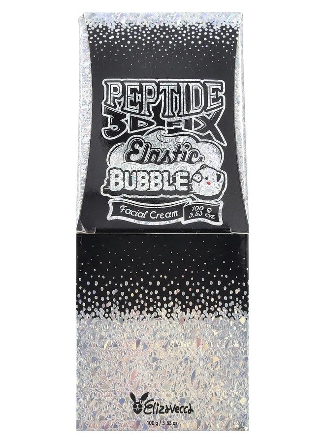 Elizavecca 3D Peptide Elastic Water Bubble Cream 100ml/3.53oz - Bubble Face Cream | Bubble Skin Care | Hyaluronic Acid Cream | Big size Water Cream - Image 2