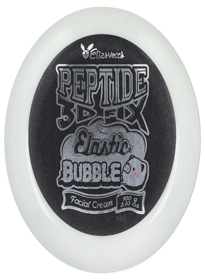Elizavecca 3D Peptide Elastic Water Bubble Cream 100ml/3.53oz - Bubble Face Cream | Bubble Skin Care | Hyaluronic Acid Cream | Big size Water Cream - Image 4