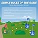 IGRL Golf Yard Game 9 Holes Backyard Golf Games for Adults Golf Chipping Game Set with Balls Carry Bag Flag Obstacles Outdoor Indoor Golf Gifts for Men Lawn Beach Camping Park Hotel - Image 4
