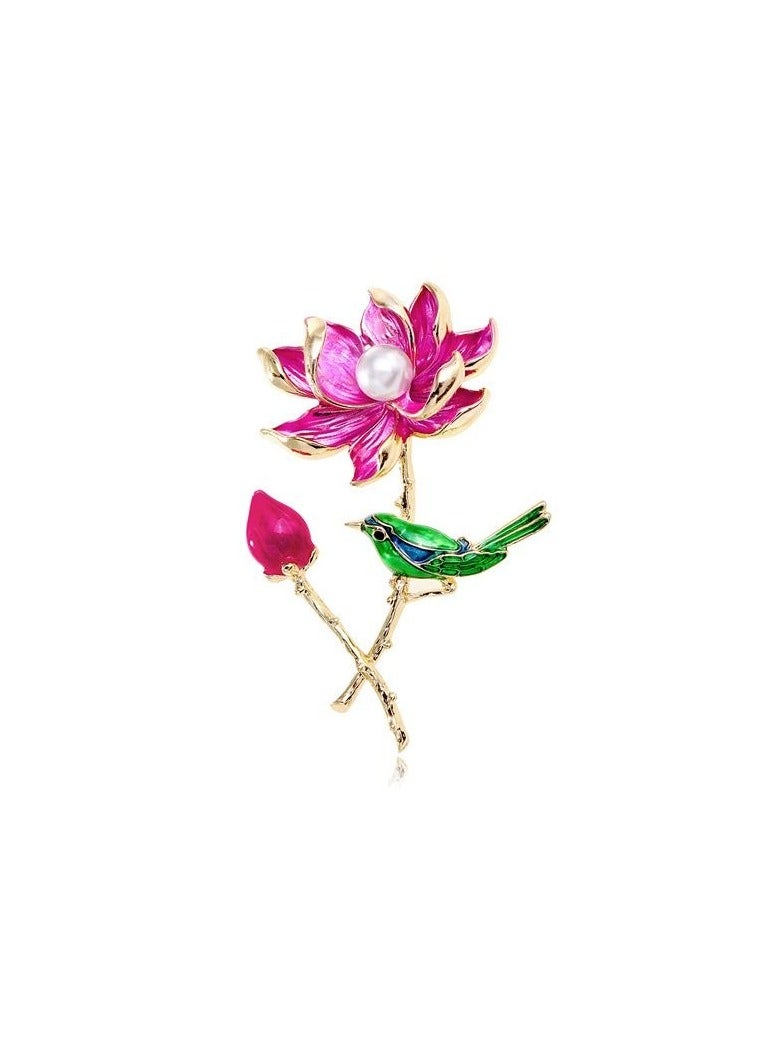 KUYING New Fashion Lotus Brooch  - Image 1