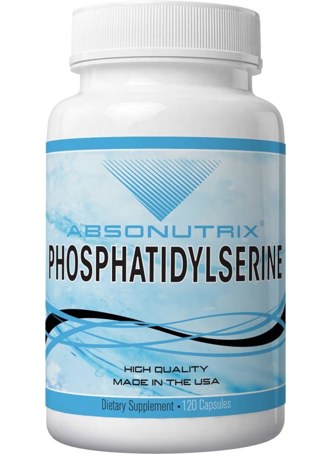 Absonutrix Phosphatidylserine 515 mg, 4 Fl Oz Large Bottle - 120 Servings, Made in USA, Quick Absorption, Quality Potent Ingredients, Third-Party Tested, Non-GMO, GMP Certified, Cruelty-Free Products - Image 1