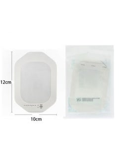 OMEVE Clear Film Dressing (10 x 12 cm), Pack of 6 Waterproof Wound Bandage Adhesive Patches, Clear Adhesive Patches for Post-Surgical Shower or After-Tattoo Care  - Image 2