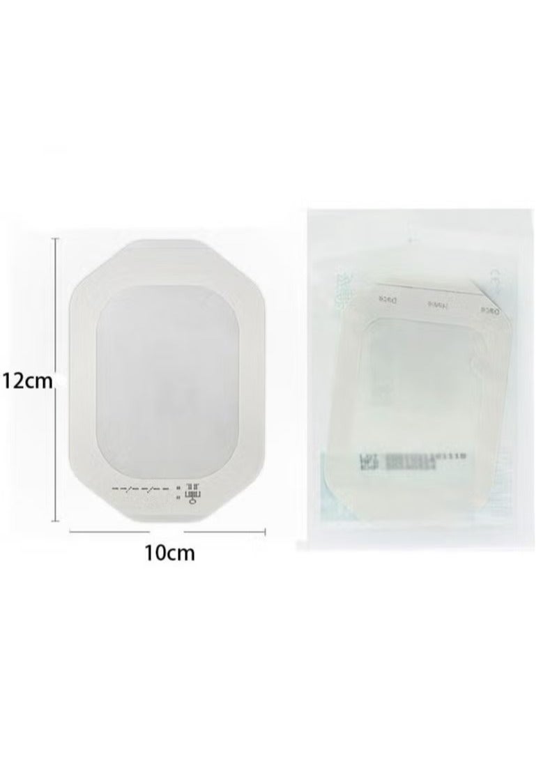 OMEVE Clear Film Dressing (10 x 12 cm), Pack of 6 Waterproof Wound Bandage Adhesive Patches, Clear Adhesive Patches for Post-Surgical Shower or After-Tattoo Care - Image 2