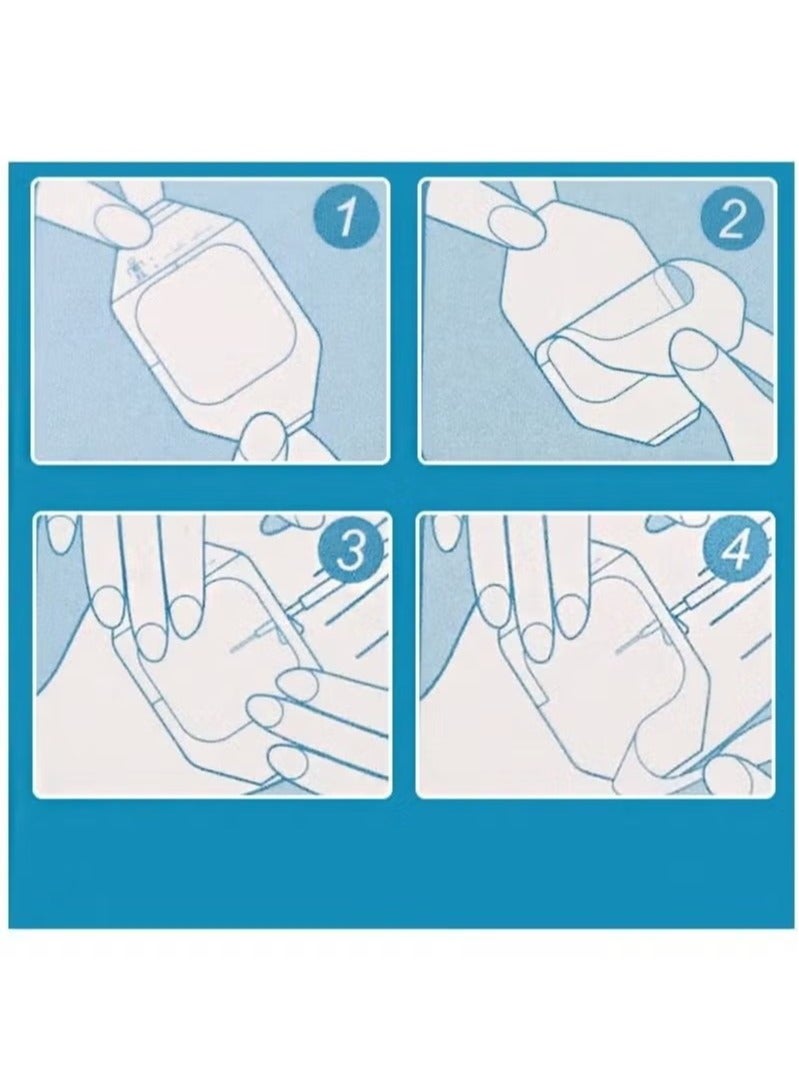 OMEVE Clear Film Dressing (10 x 12 cm), Pack of 6 Waterproof Wound Bandage Adhesive Patches, Clear Adhesive Patches for Post-Surgical Shower or After-Tattoo Care - Image 5